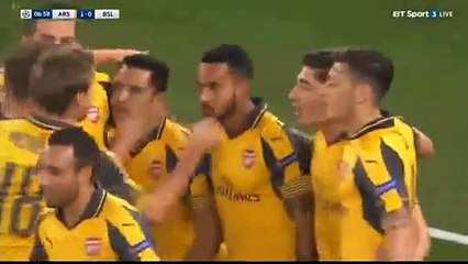 1-0 Theo Walcott Goal HD - Arsenal 1-0 FC Basel 28.09.2016 HD