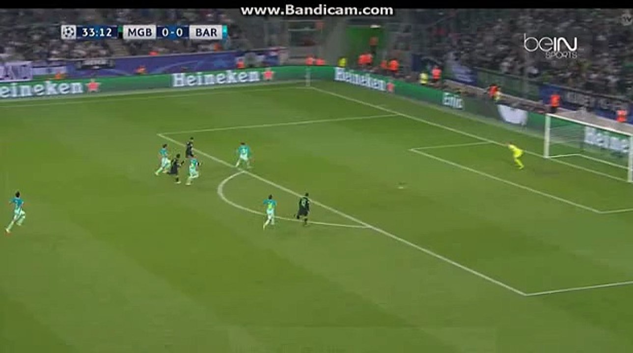 Goal Thorgan Hazard Borussia Mongledbach 1 _ 0 Barcelona