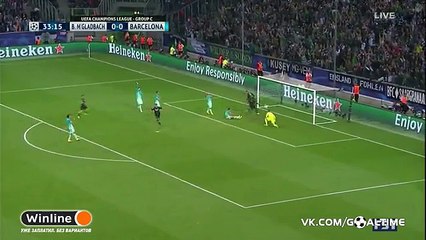 Hazard Goal HD - Borussia M'gladbach 1-0 Barcelona - 28.09.2016 HD