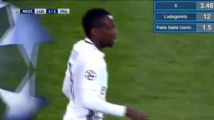 1-1 Blaise Matuidi Goal HD - Ludogorets 1-1 PSG - 28.09.2016