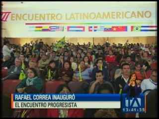 Download Video: Correa inaugura Encuentro Latinoamericano Progresista