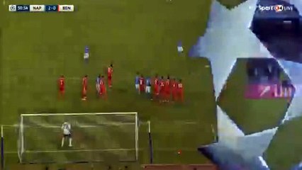 Mertens Goal Napoli 2-0 Benfica 28.09.2016
