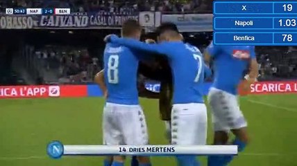 2-0 Dries Mertens Goal HD - Napoli 2-0 Benfica 28.09.2016 HD