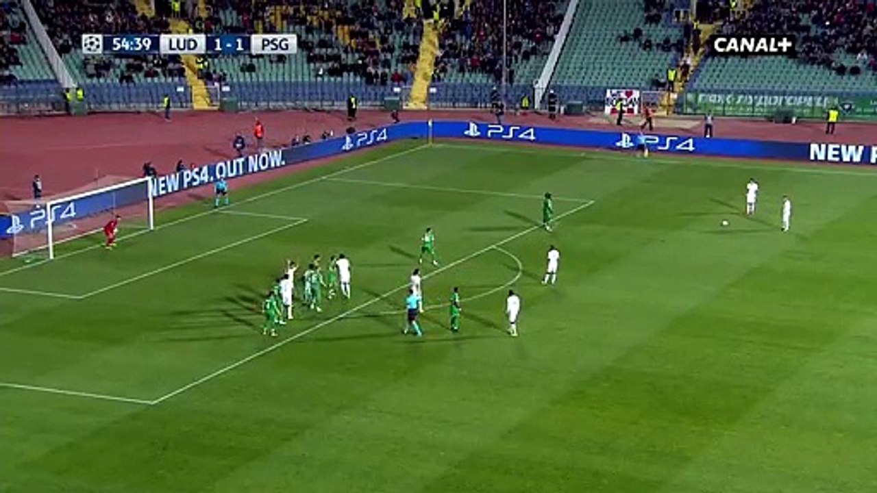 1-2 Edinson Cavani Goal UEFA  Champions League  Group A - 28.09.2016 Ludogorets 1-2 Paris St. Germain
