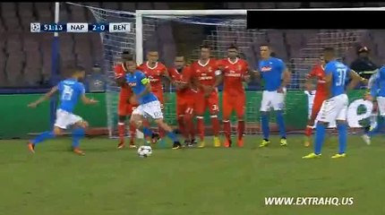Dries Mertens  Goal - Napoli	2-0	Benfica 28.09.2016_HIGH