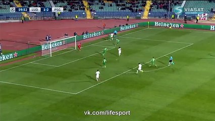 Ludogorets 1 - 3 Paris SG - Edison  Cavani