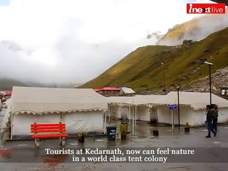 Tourists at Kedarnath, now can feel nature in a world class tent colony
