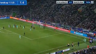 Gerard Pique Goal HD - Monchengladbach 1-2 Barcelona - 28-09-2016