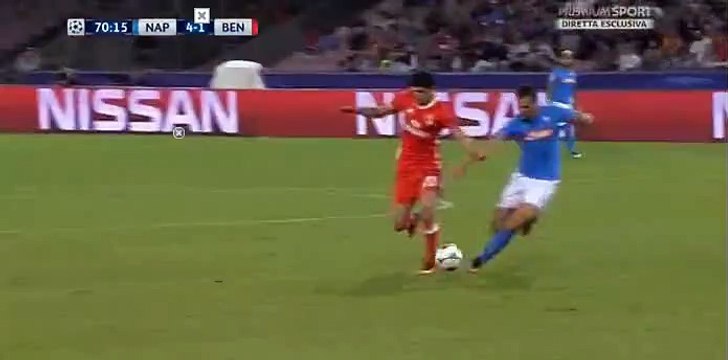 Napoli 4-1 Benfica Goncalo Guedes Goal - 28.09.2016