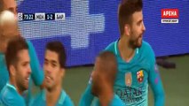 Gerard Pique Goal - Borussia Monchengladbach vs FC Barcelona 1-2 (Champions League) HD