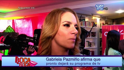 Gabriela Pazmiño confirma nuestra primicia, dejará un tiempo su programa
