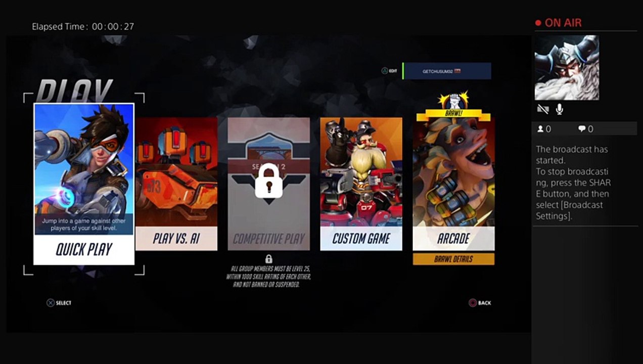 GetChuSum32's Live PS4 Broadcast