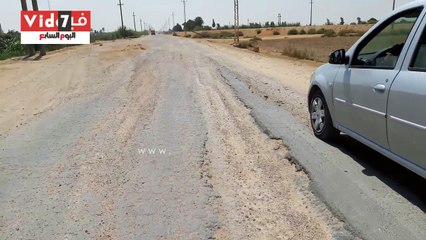 أهالى قرى بنجر السكر يشكون من سوء حال الطرق