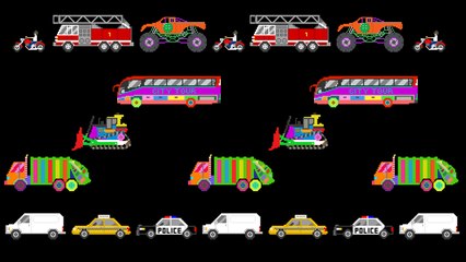 Vehicle Patterns 4 - ABC Patterns with Street & Railway Vehicles - The Kids' Picture Show