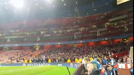 FC Basel Fans at Emirates Stadium Before Arsenal 28/09/2016 -