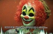 Clown chases woman audio: Franklin, Ohio woman calls police, says clown chased her