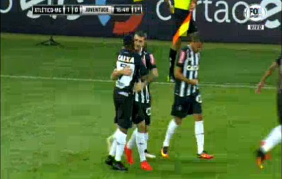 Lucas Pratto Goal - Atletico Mineiro 1-0 EC Juventude (28/09/2016)
