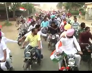 Badal Thugs Attack Congress Workers in Road Show