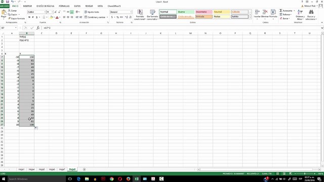 ESAD. Cálculo 1.4.2. Traslación vertical de funciones ejemplo F(x)=x^2