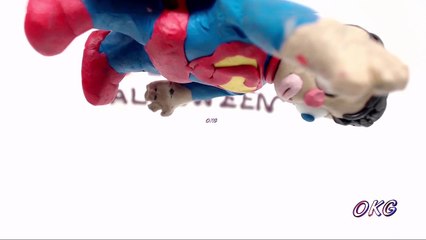 Halloween Stop Motion Show Elsa Frozen Magic Skills Superheroes Video Claymation