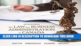 [PDF] The Law and Business Administration in Canada Plus Companion Website without Pearson eText