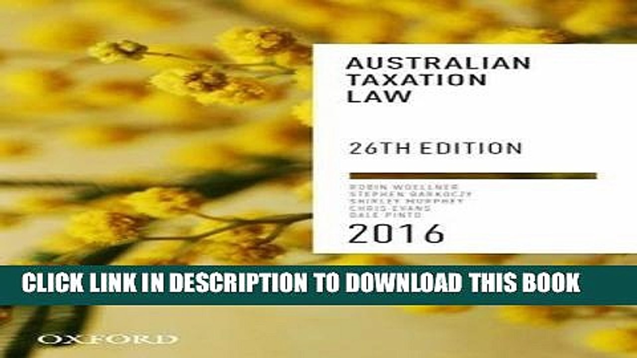 [PDF] Australian Taxation Law 2016 Popular Online