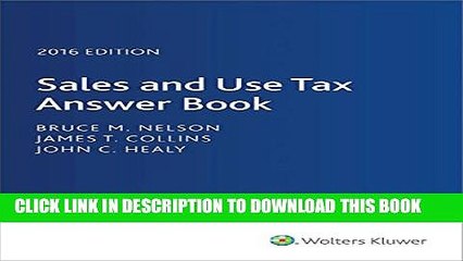 [PDF] Sales and Use Tax Answer Book (2016) Full Colection