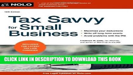 [PDF] Tax Savvy for Small Business, 16th Edition Full Colection