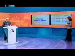 Finansal Tablolar Analizi 5 - AÖF - Açık Sınıf