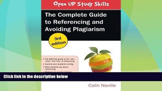 Big Deals  THE COMPLETE GUIDE TO REFERENCING AND AVOIDING PLAGIARISM  Best Seller Books Best Seller