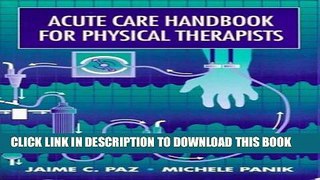 Collection Book Acute Care Handbook for Physical Therapists