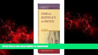 READ THE NEW BOOK Unfair and Deceptive Acts and Practices, 2011 Supplement (National Consumer Law