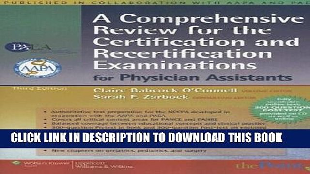 [PDF] A Comprehensive Review for the Certification and Recertification Examinations for Physician