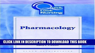 New Book Pharmacology (Quick Look Nursing)