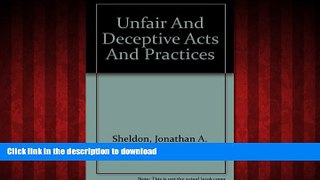 DOWNLOAD Unfair And Deceptive Acts And Practices FREE BOOK ONLINE