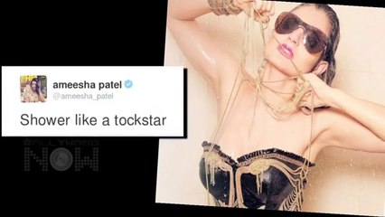 Ameesha Patel Shower Stunt Gone Wrong Fans MOCK Critcize Insult 2016