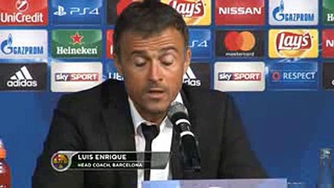 Luis Enrique- -Schwer, in Gladbach zu gewinnen- - Borussia Mönchengladbach - FC Barcelona 1-2