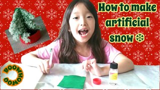 How to make Artificial Snow with Acrylic Bond - BOOWHOWOO Science & Art