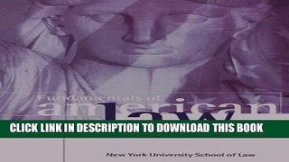 [PDF] Fundamentals of American Law: New York University School of Law Popular Online