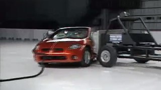 2007 Mitsubishi Eclipse Spyder side IIHS crash test