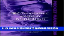 [PDF] Pocket Manual for Radiographic Anatomy and Positioning Full Colection