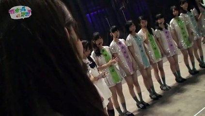 乃木坂46 円陣の最中にカメラにあぁ〜するなぁちゃん 西野七瀬 衛藤美彩 桜井玲香