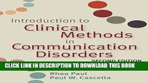 Collection Book Introduction to Clinical Methods in Communication Disorders