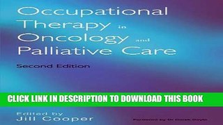 Collection Book Occupational Therapy in Oncology and Palliative Care