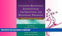 READ  Cognitive-Behavioral Interventions for Emotional and Behavioral Disorders: School-Based