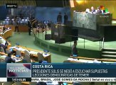 Costa Rica: continúa debate por retiro de Solís ante discurso de Temer