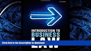 EBOOK ONLINE Introduction to Business Law READ EBOOK