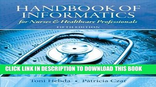 Collection Book Handbook of Informatics for Nurses   Healthcare Professionals (5th Edition)
