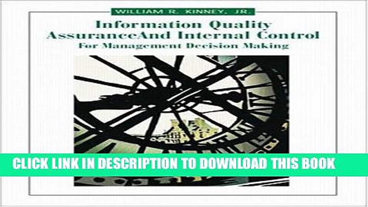 [PDF] Information Quality Assurance and Internal Control for Management Decision Making Full