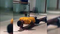 Theo Walcott demonstrates his sporting prowess in workout vid